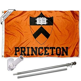 College Flags & Banners Co. Princeton Tigers Flag with Pole and Bracket Kit