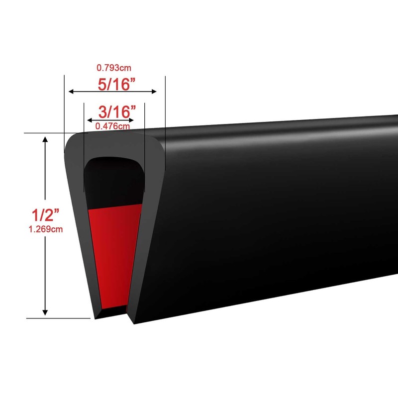Silicone Edge Trim Self-Adhesive U Channel Silicone Edge Trim Edge