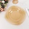 Balsa Circle 10 Transparent Gold Round 8" Disposable Plastic Salad