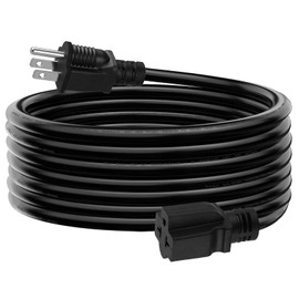 LAKCZIO 10 FT 12 Gauge Extension Cord, 12AWG 15Amp 5-15P Household AC Plug Adapter to 20Amp 5-15R, 5-20R, 6-15R, 6-20R, T Blade Outlet Power Cord.