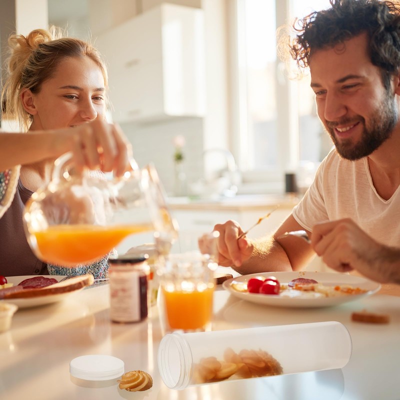 6 Pcs Plastic Cracker Keeper Small Cracker Storage Containers Plastic