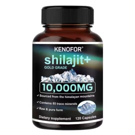 kenofor Himalayan Premium Pure Shilajit 120 Caps, IMPROVES VIGOR-VITALITY USA
