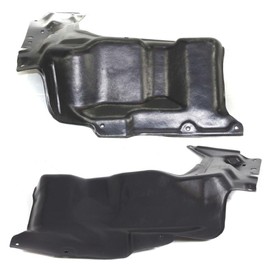 KarParts360 For Toyota Corolla 2009 10 11 12 2013 Engine Splash Shields Front, Driver And Passenger Side | Pair | Engine Under Cover | Automatic Transaxle | Replacement For TO1228153, TO1228154