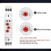 Multifunctional Delay Time Relay, DIN Rail Mounted Small Time Relay