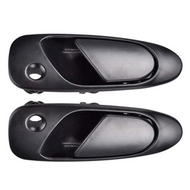 FAERSI Exterior Outside Door Handle Front Driver & Passenger Side for Honda Civic & Civic Del Sol, 1992 1993 1994 1995 Civic & 1993-1997 Civic Del Sol 72180SR3J02ZD 72140SR3J02ZD