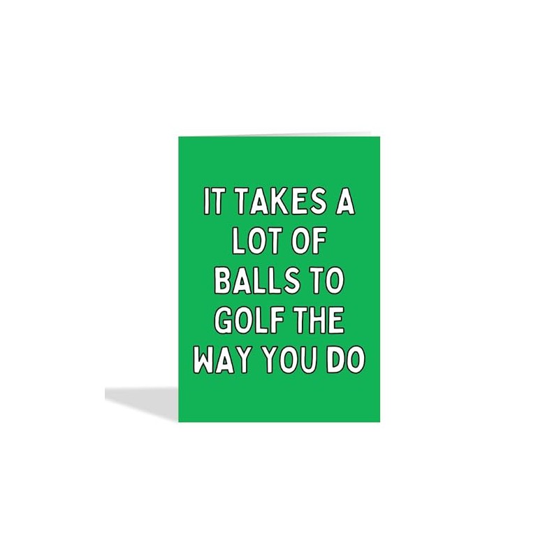 It Takes A Lot Of Balls Funny Golf Card
