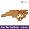 Totally Bamboo 20-7978NC North Carolina State Shaped Bamboo Serving and