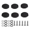 6Set Guitar Tuning Peg Buttons Ebony Metal Tuner Machine Head