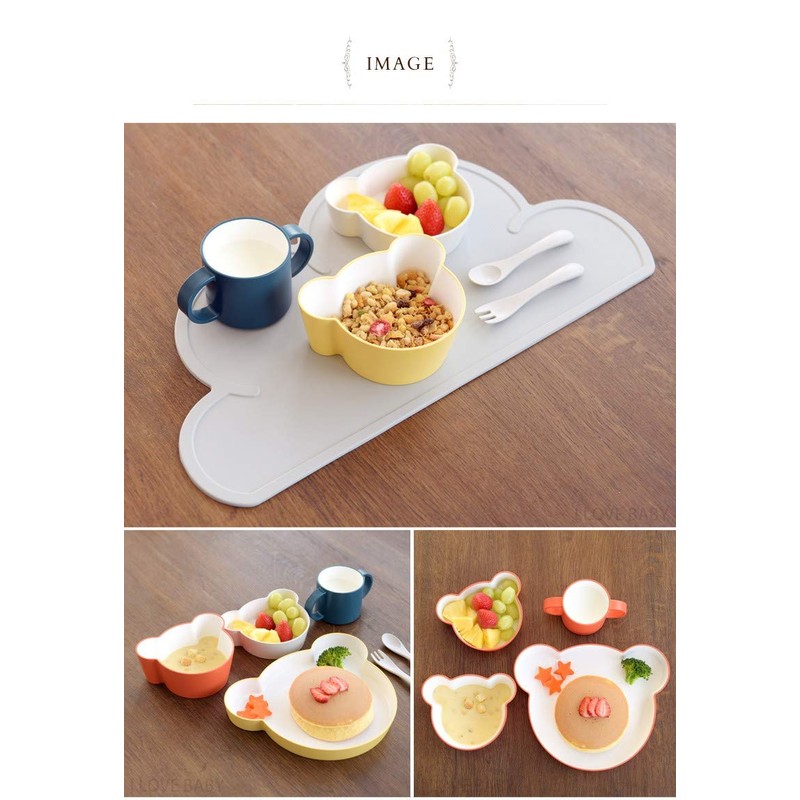 tak Kids Dish Bowl Bear Medium Kids Bowl Orange 11*13.8*5.5cm