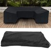 Black UShape Sofa Cover DustProof Waterproof Outdoor Furniture Protective Cover