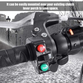 Indicator Switch Horn Headlight 22.5 mm, Motorcycle Handlebar Switch, Scooter Handlebar Switch, Bicycle Handlebar Switch, Waterproof Motorcycle Light Horn Indicator Control Button Accessories for