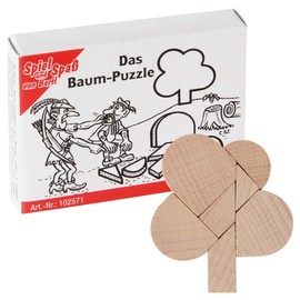 Bartl 102571 Mini Wooden Puzzle The Tree Puzzle Made of 7 Small Wooden Pieces