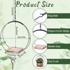 BOHUIZ 4Pcs Hanging Planter with Wood Base for Indoor Plants,