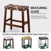 Luarisgur Bar Stool Covers Set of 2 Brown Cow Print