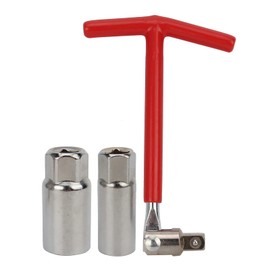 AUTOKAY Spark Plug Socket Wrench T-Handle 16mm 5/8 Inch and 21mm 13/16 Inch Removal Tool Fits for motorcycles, lawn mowers and small motor vehicles, etc.