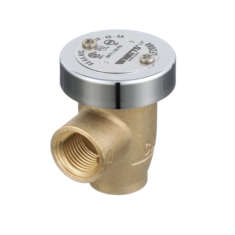 Watts LF288A 1/2" Lead-Free Brass Anti-Siphon Vacuum Breaker Backflow Preventer,