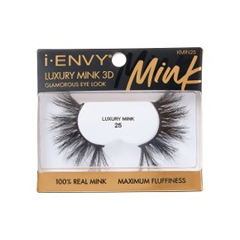 i-ENVY False Lashes Luxury Mink Collection Eyelashes 100% Real Mink Glamorous Eye Look Lashes Maximum Fluffiness 3D Multi-Curl Angle