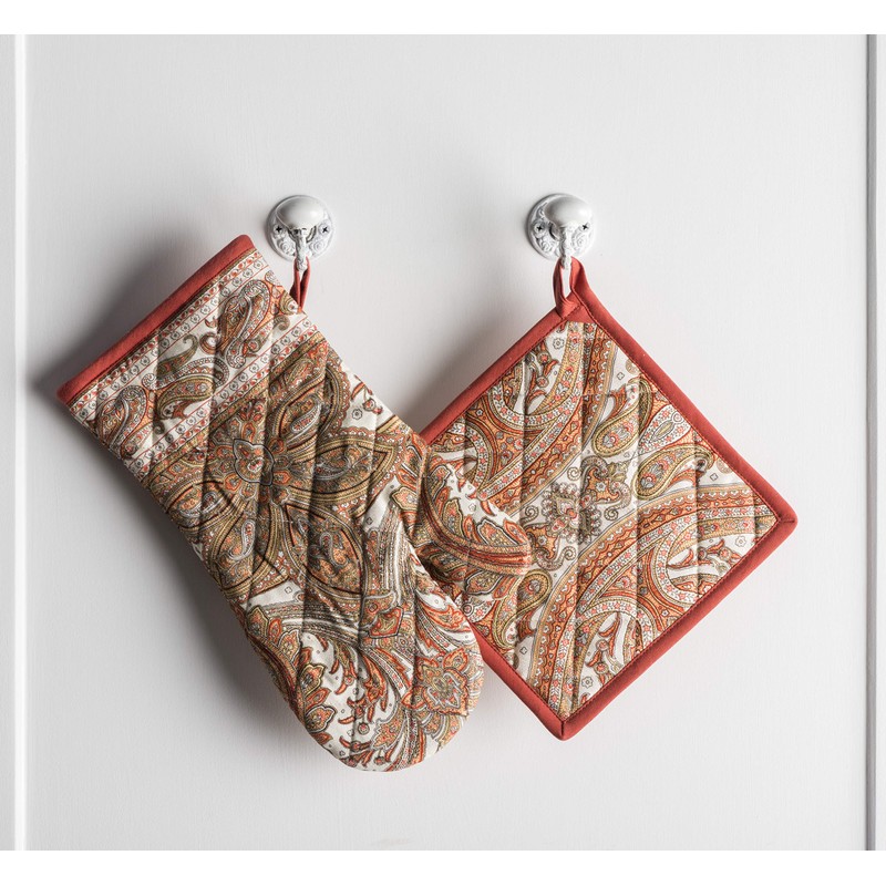 Maison d'Hermine Oven Gloves and Pot Holders Christmas Set