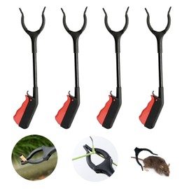 Fiyuer Grab Tongs, Pack of 4 Grabber Tongs for Seniors, Rubbish Tongs, Short Rubbish Grabber, Rubbish Tongs, Children, Gripper Small, Grab Aid for People with Disabilities, 3