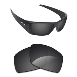 Alphax Stealth Black Polarized Replacement Lenses for Oakley Heliostat OO9231 Sunglasses