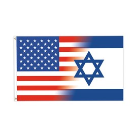 KYFLAG USA-ISRAEL Friendship Flag - 3x5 Ft - Outdoor Flag Vibrant Colors, Durable Fabric - Easy-to-Install Perfect for Garden, Outdoor, Indoor Decorative Patriotic Display Flags!