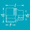 HAZET Hex Socket 900-18 | 12.5mm Square Drive, Flat Width: