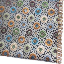 Sutra Desk, Fire Retardant, Fireproof, Buddhist Altar, Mat, Uchiki Desk, Flower Chain (No. 18: Chukyo Type (11.2 x 17.1 inches (28.5 x 43.5 cm), Brown