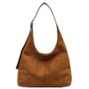 2 Pcs Slouchy Hobo Bags Women Suede Crescent Satchels Shoulder