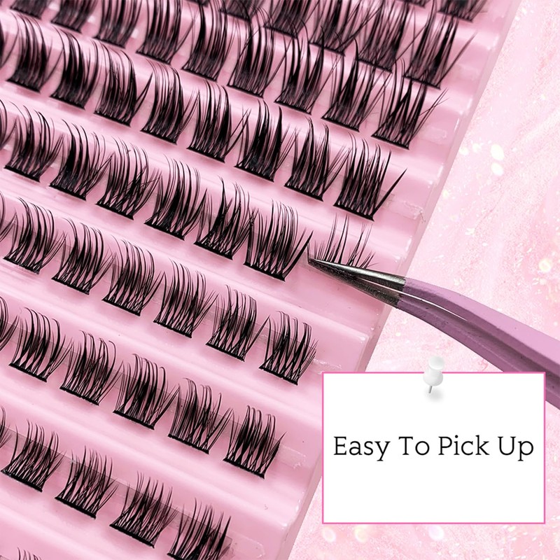 Selawasty Lash Clusters Eyelashes Cluster Lashes Individual Lashes Eyelash Extensions