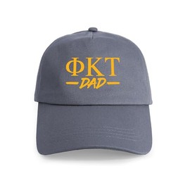 CafePress Phi Kappa Tau Dad Greek Old Gold Unique Adjustable Baseball Hat