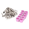 54 Pieces Plasma Cutter Torch Parts Electrode Nozzle Set Ceramic
