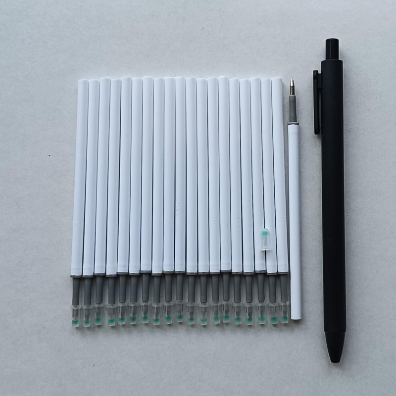 Twokiln 0.5 mm Pen Refill Black 4.3 Inch Gel Ink