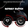 EPOCHHIKE Rotary Push Start Button Cover, Engine Start Stop Button
