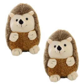 Kisangel 2pcs Hedgehog Plush Adorable Soft Animal Doll for Cute Home Decoration for and Playtime and Cuddly Design