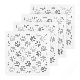 Kigai 4 Pack Cat Paw Dog Paw Washcloths – Soft Face Towels, Gym Towels, Hotel and Spa Quality, Reusable Pure Cotton Fingertip Towels