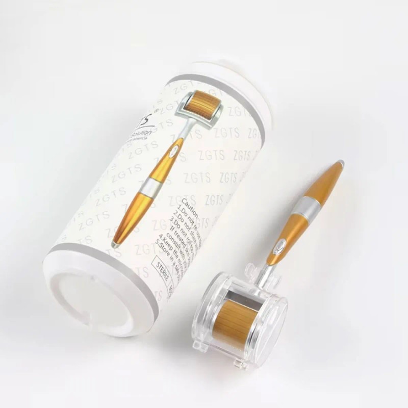 Rodillo Facial Dermaroller 192 Micro Agujas De Titanio 1mm