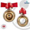 tecuro Ball Valve, Male Thread on Both Sides G 1/2