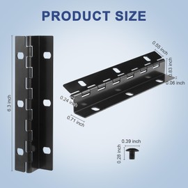 Mailbox Door Hinge Size 6 Screw Holes Replacement for Imperial Mailbox