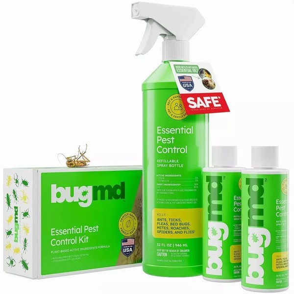 BUGMD 2-Pack Essential Pest Control Starter Kit 3.7 Oz. Concentrated,I