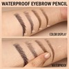Angled Brush Eyebrow Pencils Set,3-in-1 Liquid Microblading Eyebrow Pen for