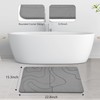 Peppry Shower Stone Bath Mat, Diatomaceous Earth Quick Dry Bath