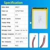 Qimoo 385677 3.7V Lipo Battery 2500mAh 3856777 Rechargeable Lithium Polymer
