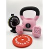 Gym Desk Accessory Set – Dumbbell Business Card Holder, Barbell