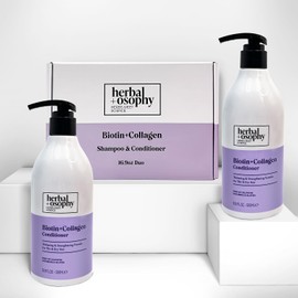 Biotin with Argan Oil & Vitamin B7 Shampoo & Conditioner Set, Gluten-free, Sulfate-free, Paraben-free