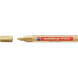 Edding 4-750053 - 750 Paint Marker Gold PK10