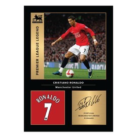 Icons Wall Art Cristiano Ronaldo United Legends Signed A4 Printed Photo Picture Display Gift For United Fans Digitally Reproduced Signature Unframed