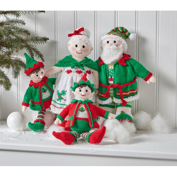King Cole Christmas Knits Book 11 - Santa,Mrs Clause & Elf Family Knit Patterns