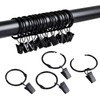 36 Pack Curtain Rings with Clips : Can Open and