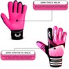 WEMORA Soccer Goalie Gloves for Kids Youth Junior Boys 4mm