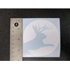 Jackalope Decal 4 Pack: Assorted Jackalope Decals (White, Small ~3.5")